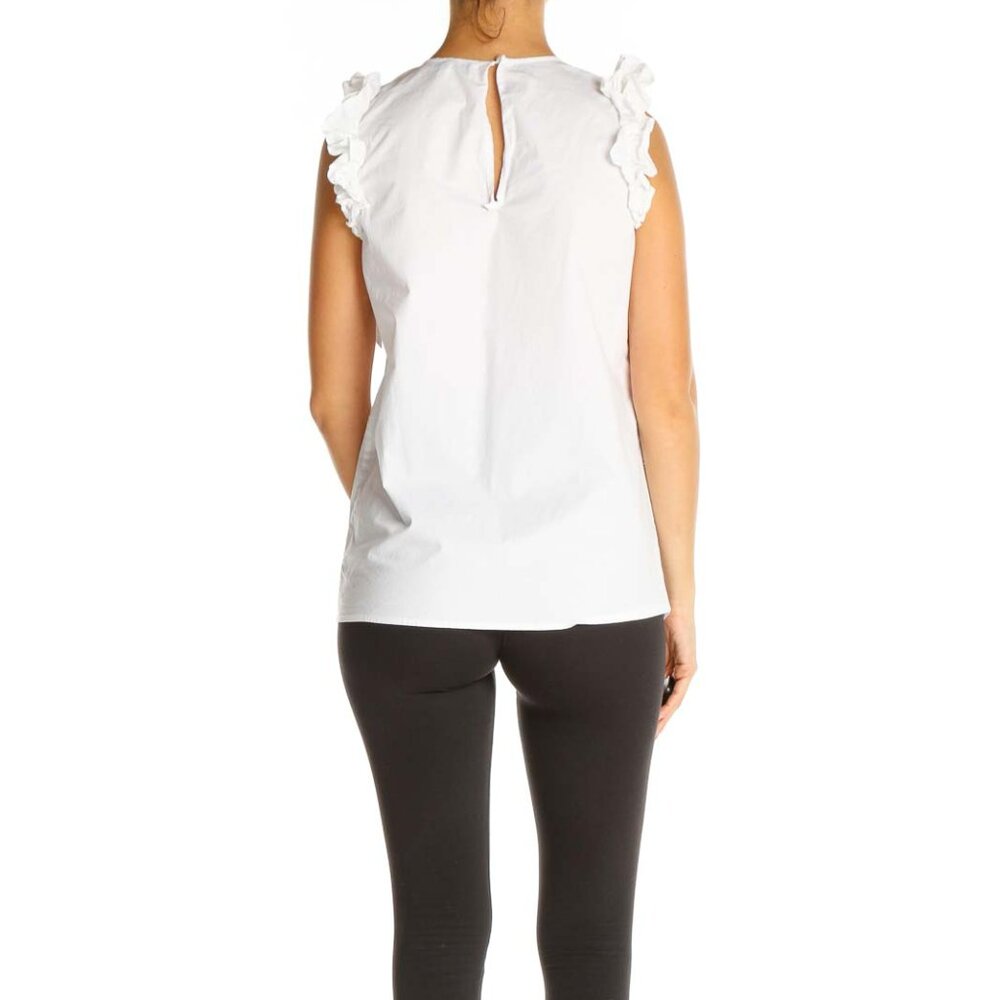 Michael michael kors White Solid Chic Blouse - Picture 3 of 3